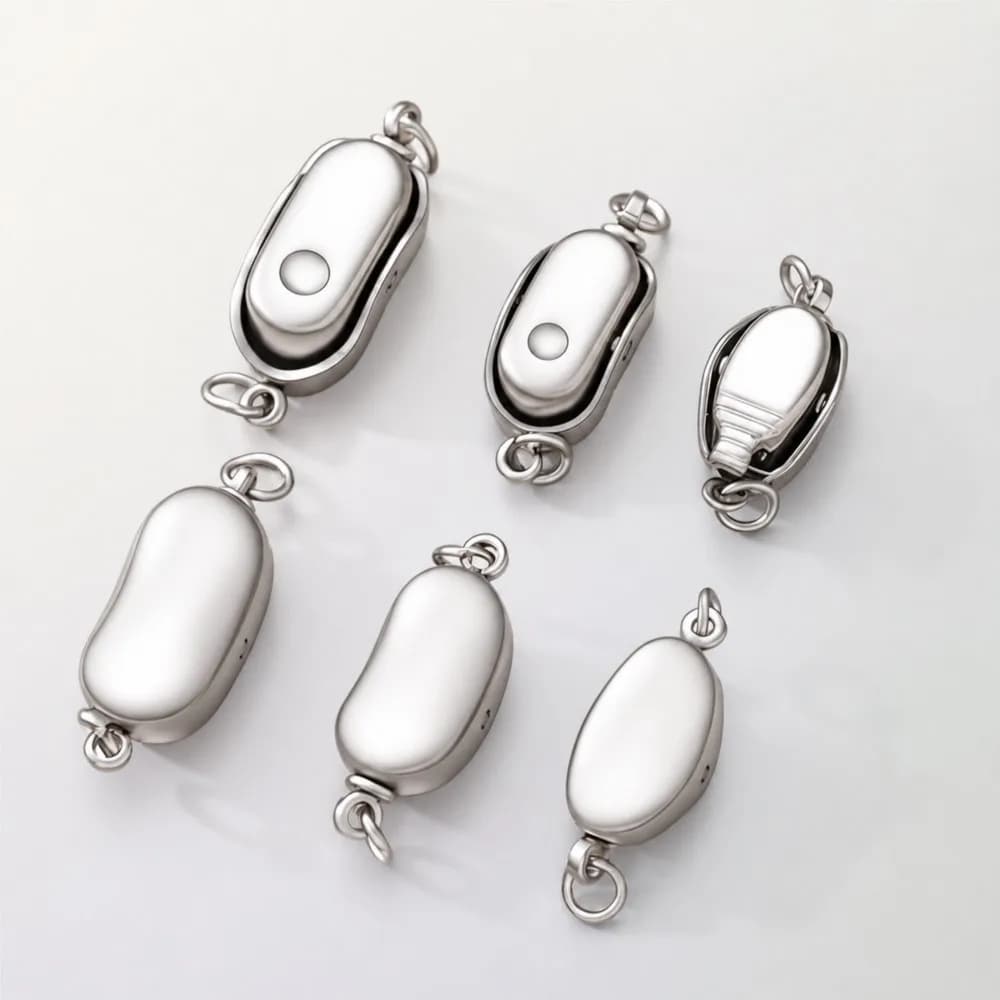 2/5Pcs Stainless Steel Peanut Shape Clasp Chain Connector Buckle DIY Pearl Bracelet Necklace Jewelry Making Accessorie Wholesale