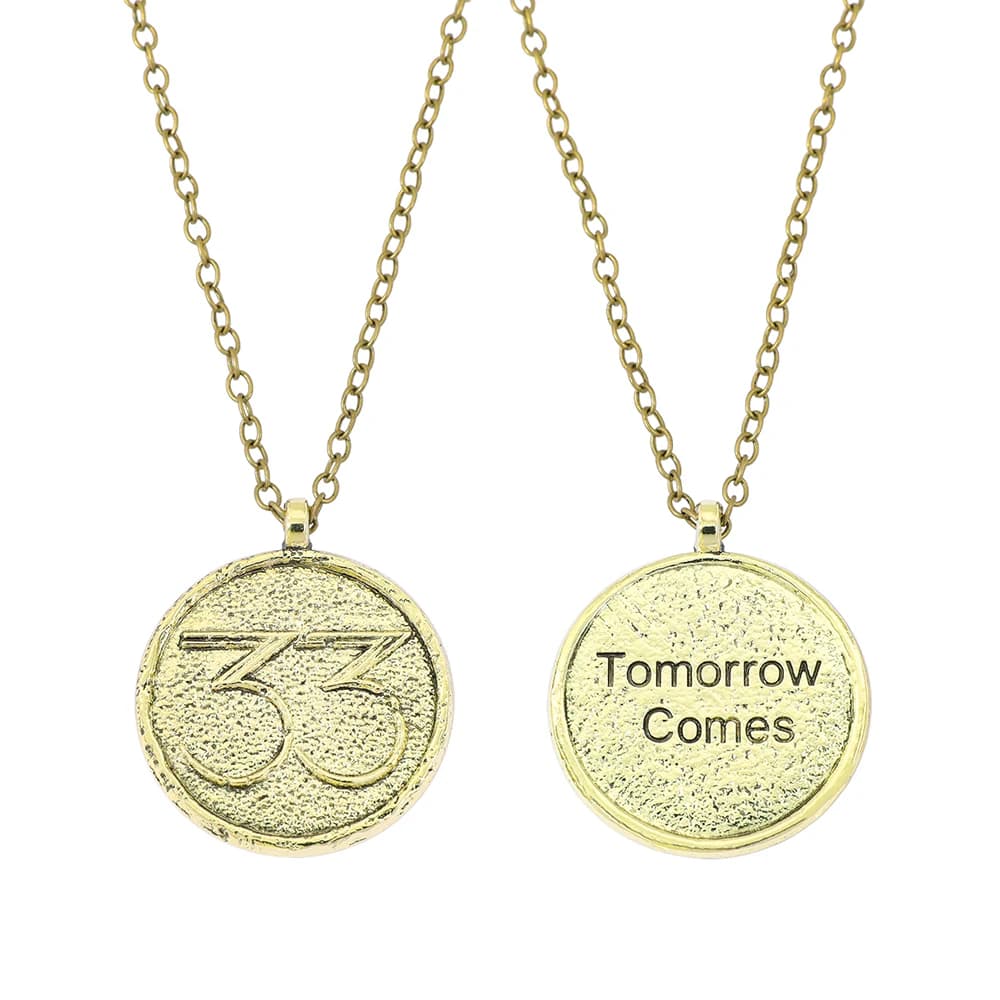 Expedition 33 Clair Obscur Vintage Coin Necklace Pendant Amulet Choker for Women And Men Accessories