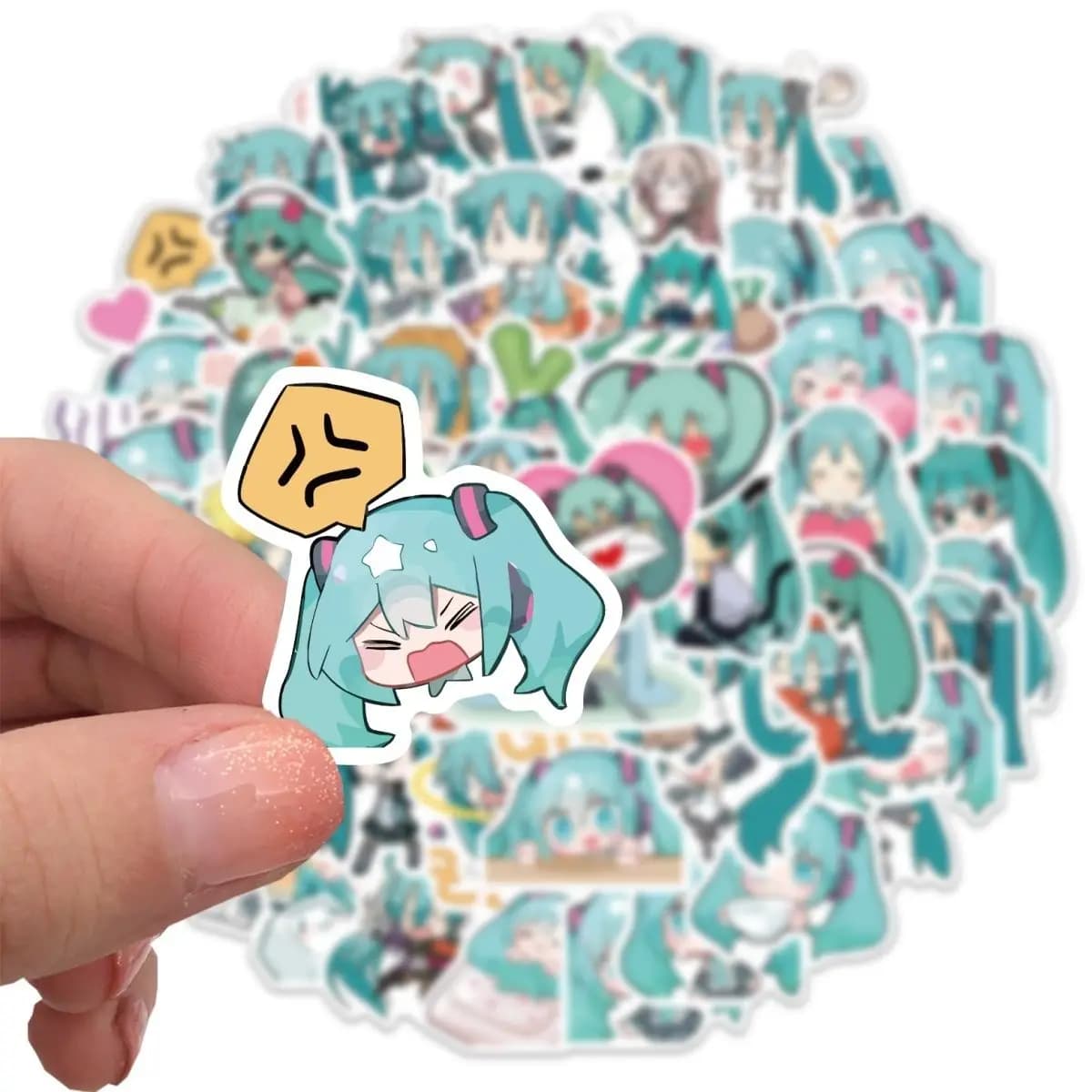 Hatsune Miku Sticker Cartoon Anime Cute MIKU Planner Notebook Decals