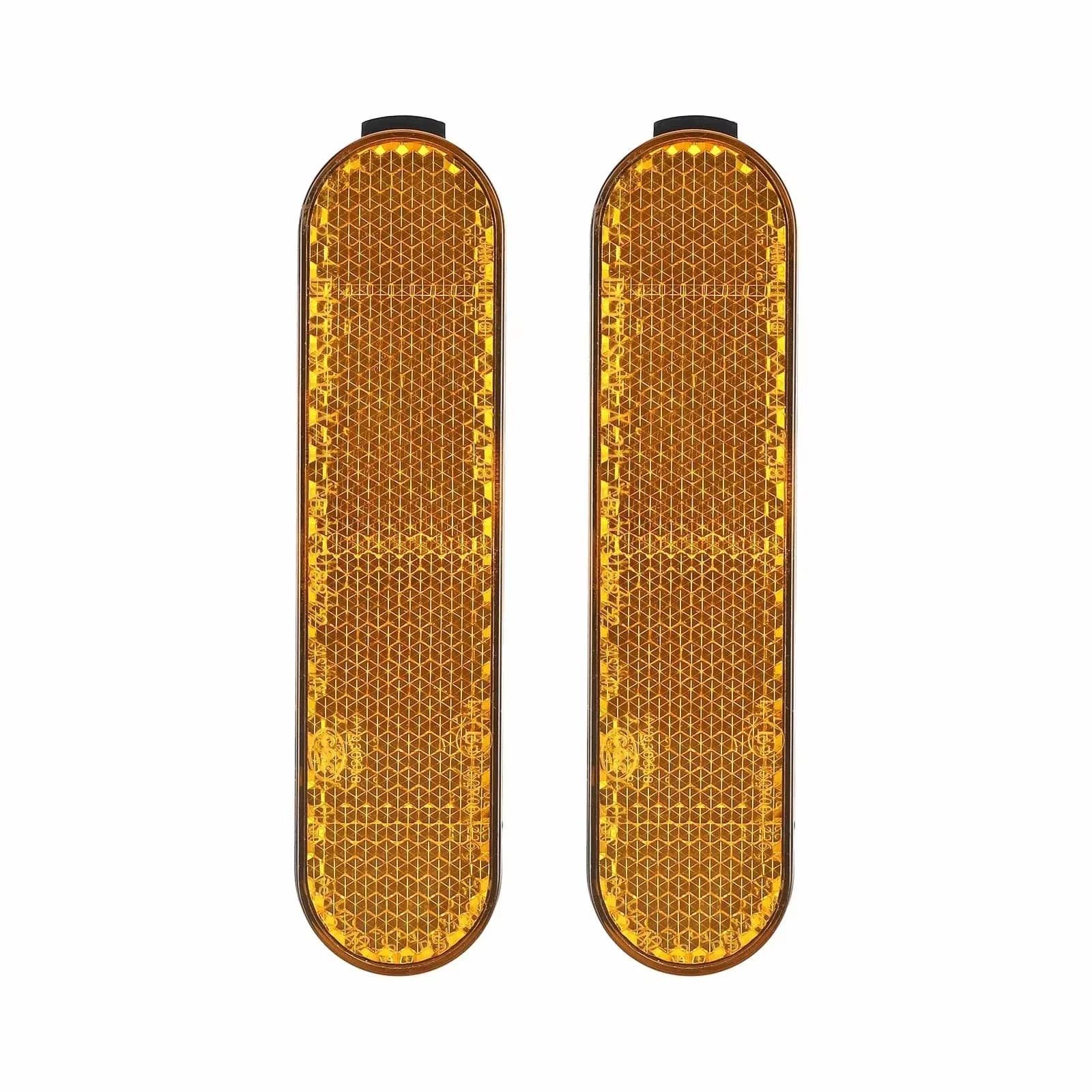2PCS Yellow Rear Reflective Strips Safety Warning Tape For Xiaomi Mi 5/5 Pro/5 Max Scooter Wheel Reflective Accessories