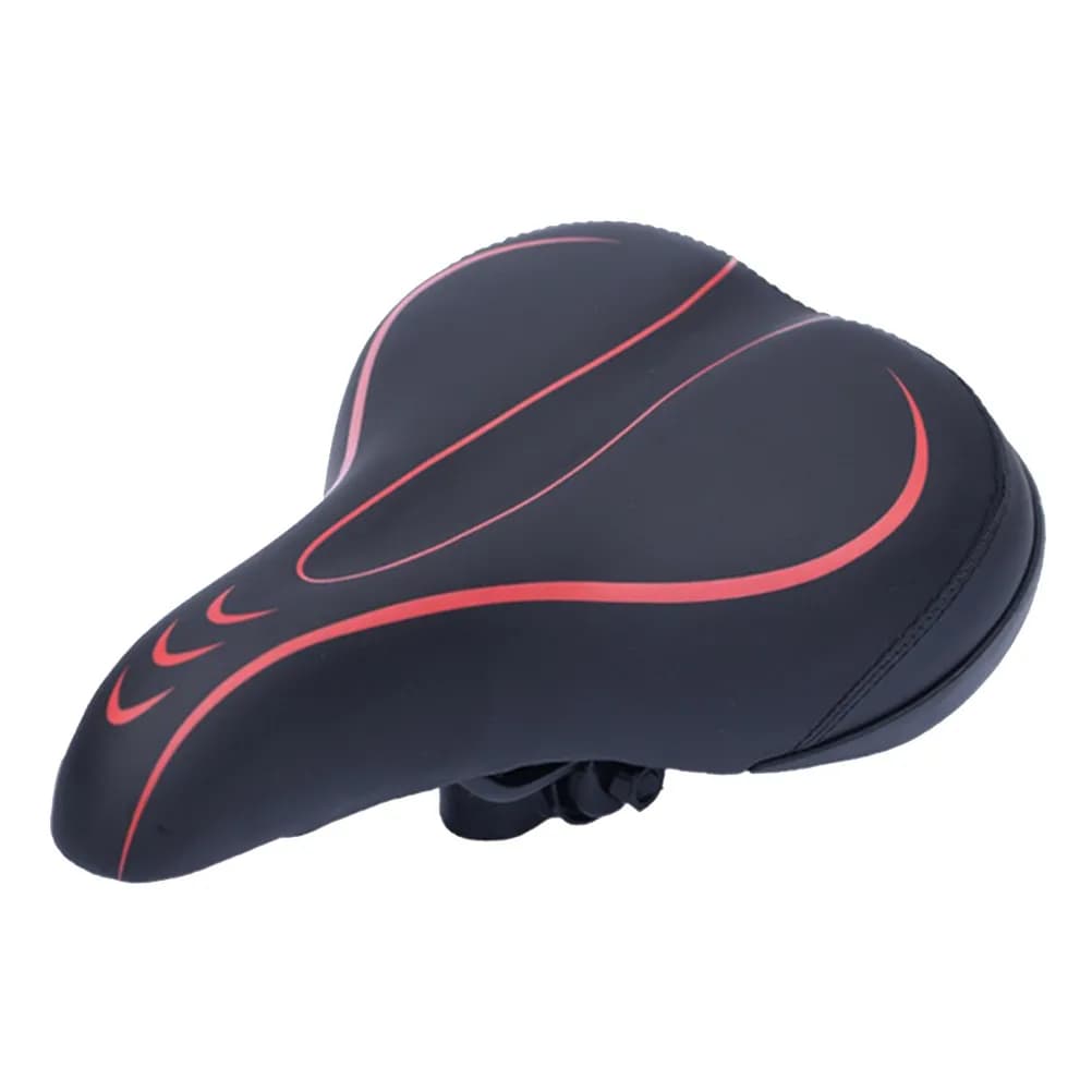 Sella per Bicicletta Gonfiabile 1 Pezzo, Cuscino Ispessito, Sedile Confortevole in PP e Acciaio, Design Ergonomico con Assorbimento degli Urti per Mountain Bike