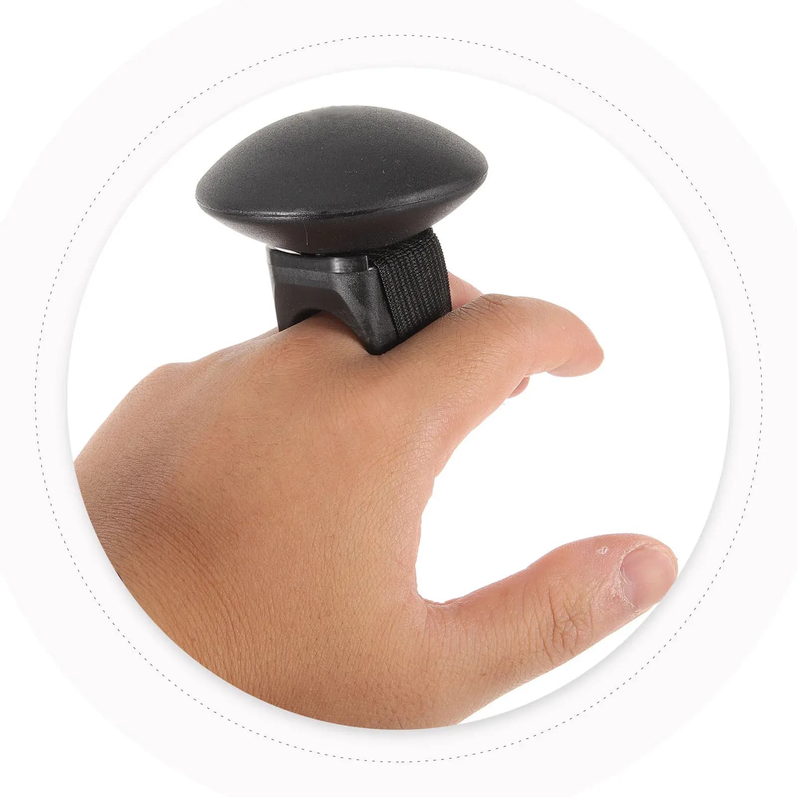 Set di 2 Eleganti Shaker Neri per Dita, Strumento a Percussione per Chitarra e Ukulele, per Pratica Musicale, Sviluppo del Ritmo e Ausilio per l'Apprendimento Precoce