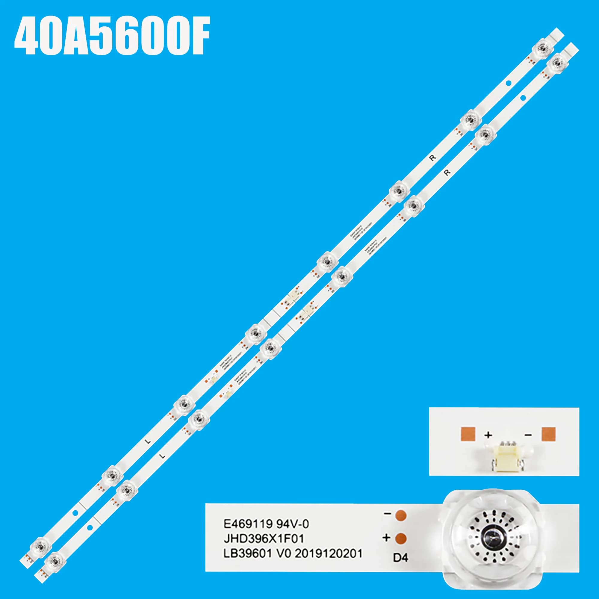 1/5/10 kit Striscia di Retroilluminazione A LED Per SVH396A03 HISENSE 40A4HV 40H5500G 40H5G 40AE5000F 40A5600FTUK LB39601 V0 JHD396X1F01-TXL1