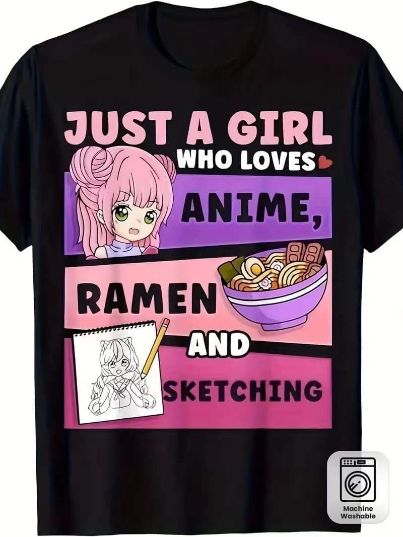 T-shirt Anime Ramen Sketch Art, abbigliamento, scarpe e accessori | Uomini | Abbigliamento da Uomo | Camicie | T-shirt