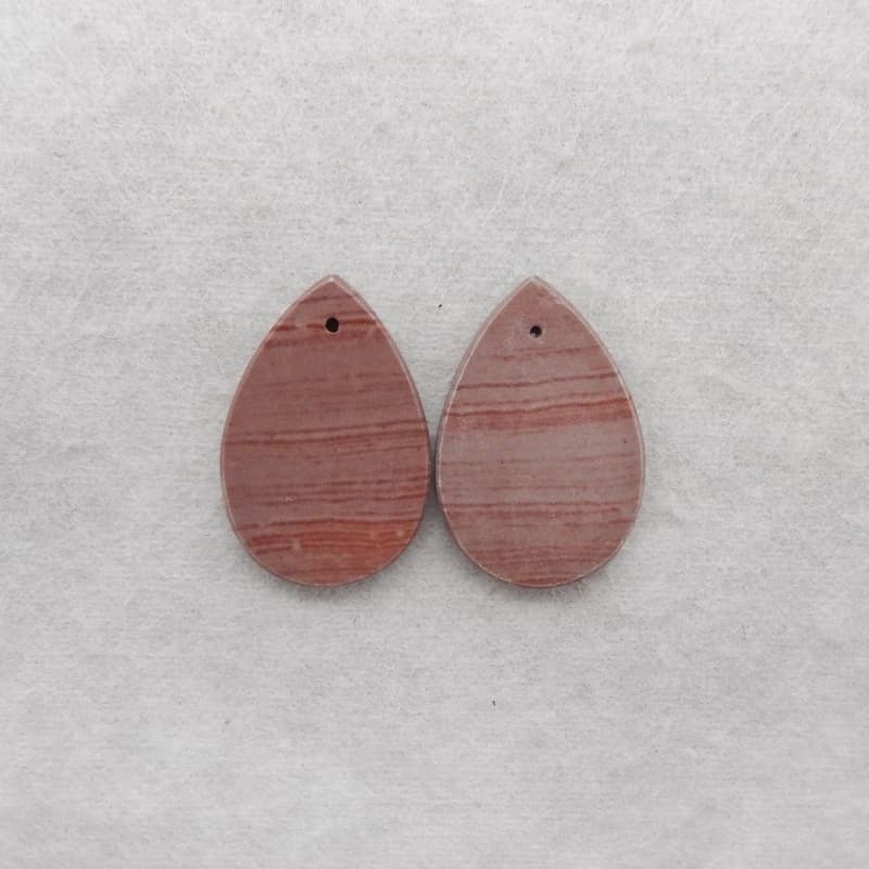 Moda Waterdrop Foratura Orecchino Bead Charms 30x20x3mm Pietra preziosa Design Wonder Stone Gioielli Marcatura fai da te Regalo per le donne 7.9g