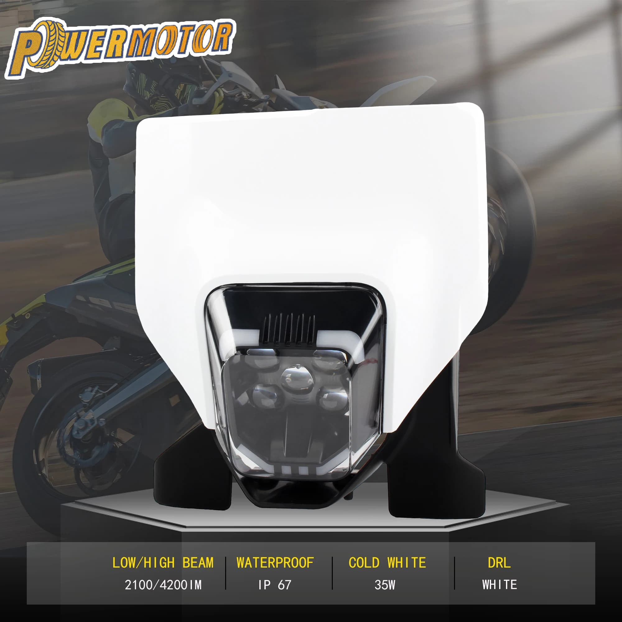 Motorcycle light HAS CONDOTTO THE Light For Husqvarna TE FC FE TC 125 300i 250 300 450 701 Enduro Dirt Bike Motocross Accessories