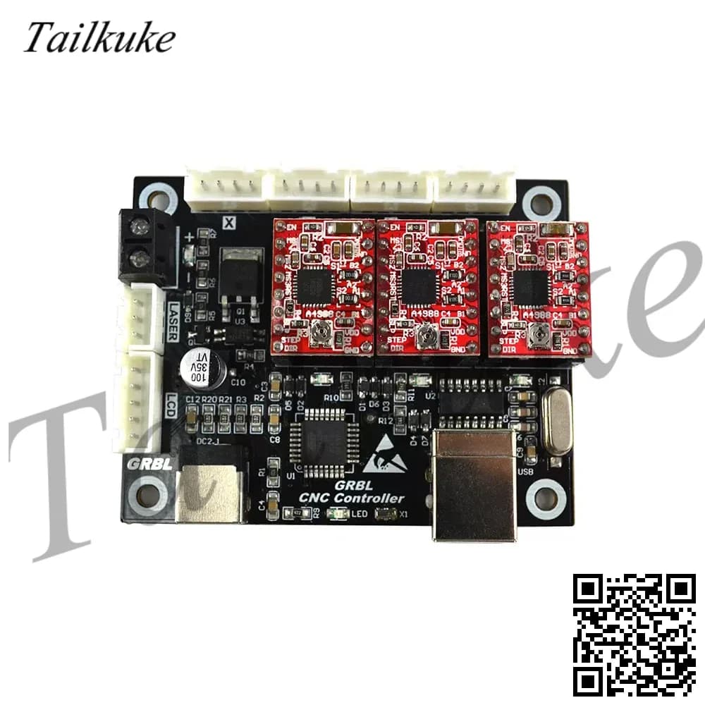 Small DIY Laser Engraving Machine Control Board Three Axis CNC Two Axis Control Card GRBL System Control Card Driver Card