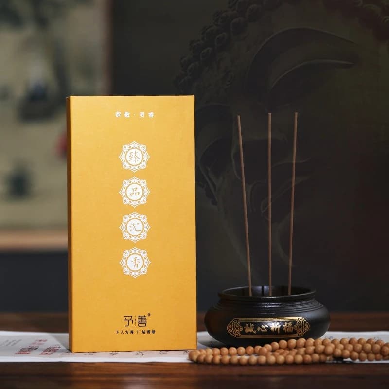 200g Bastoncini di Incenso Naturale Tradizionale al Sandalo e Agarwood per Tempio, Culto, Studi, Meditazione, Favorisce il Sonno - Bastoncini Joss
