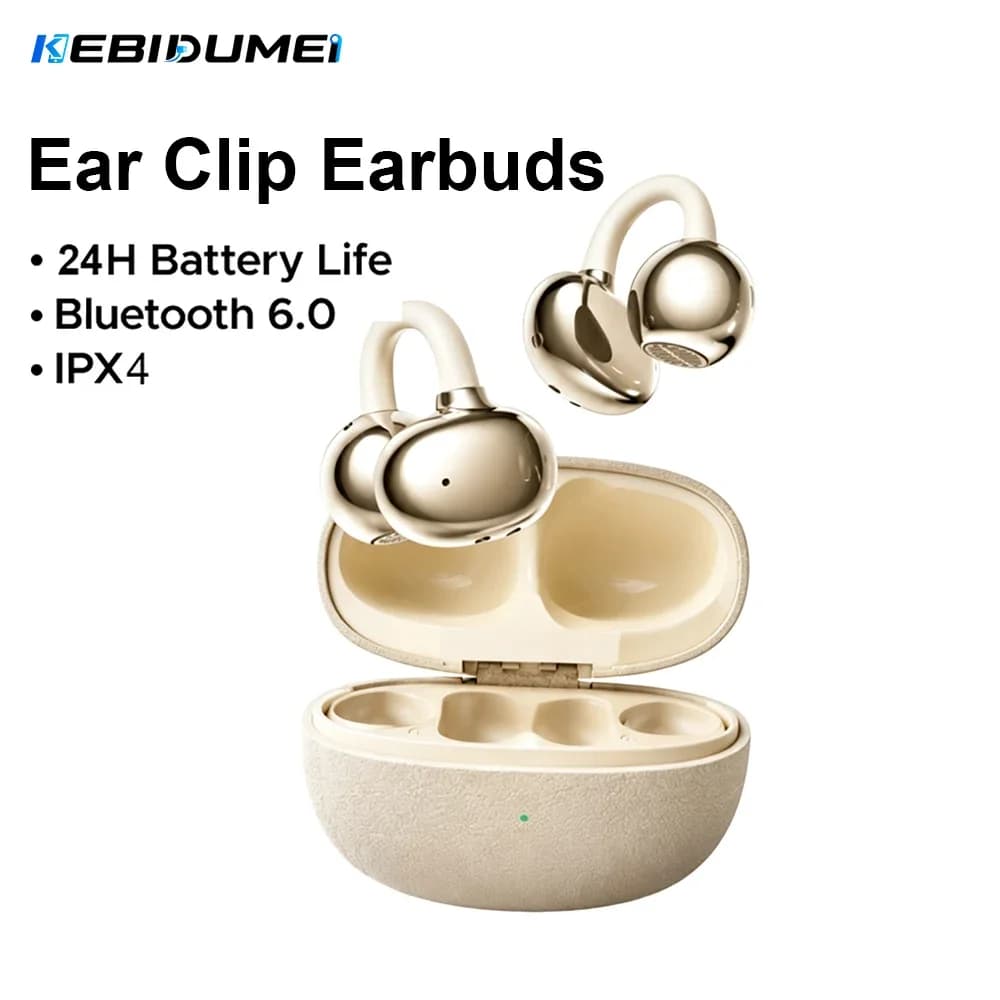 2026 New Open Bluetooth Earphone Air-bone Conduction High Sound Quality Long Battery Life Noise Reduction True Wireless Earplugs