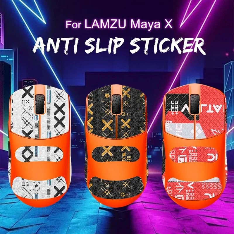 Nastro Ultra-Sottile ad Alta Aderenza e Pattini per Mouse (1-2 Set) per LAMZU Maya X, Pad da Gaming E-Sports Traspiranti