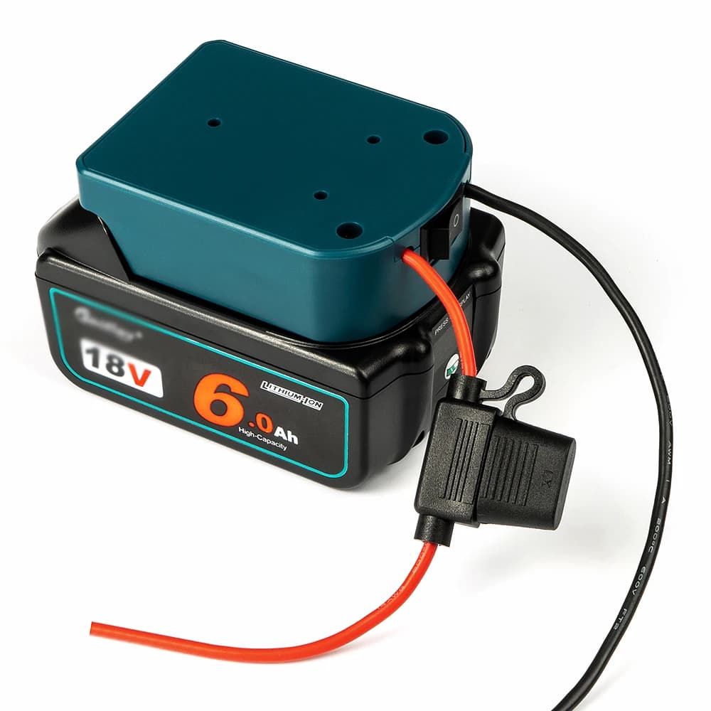 Convertitore adattatore batteria esterna per batteria Makita 14V/18V scatola degli attrezzi elettrici fai da te mod Accessori spina fusibile e interruttore ON/OFF