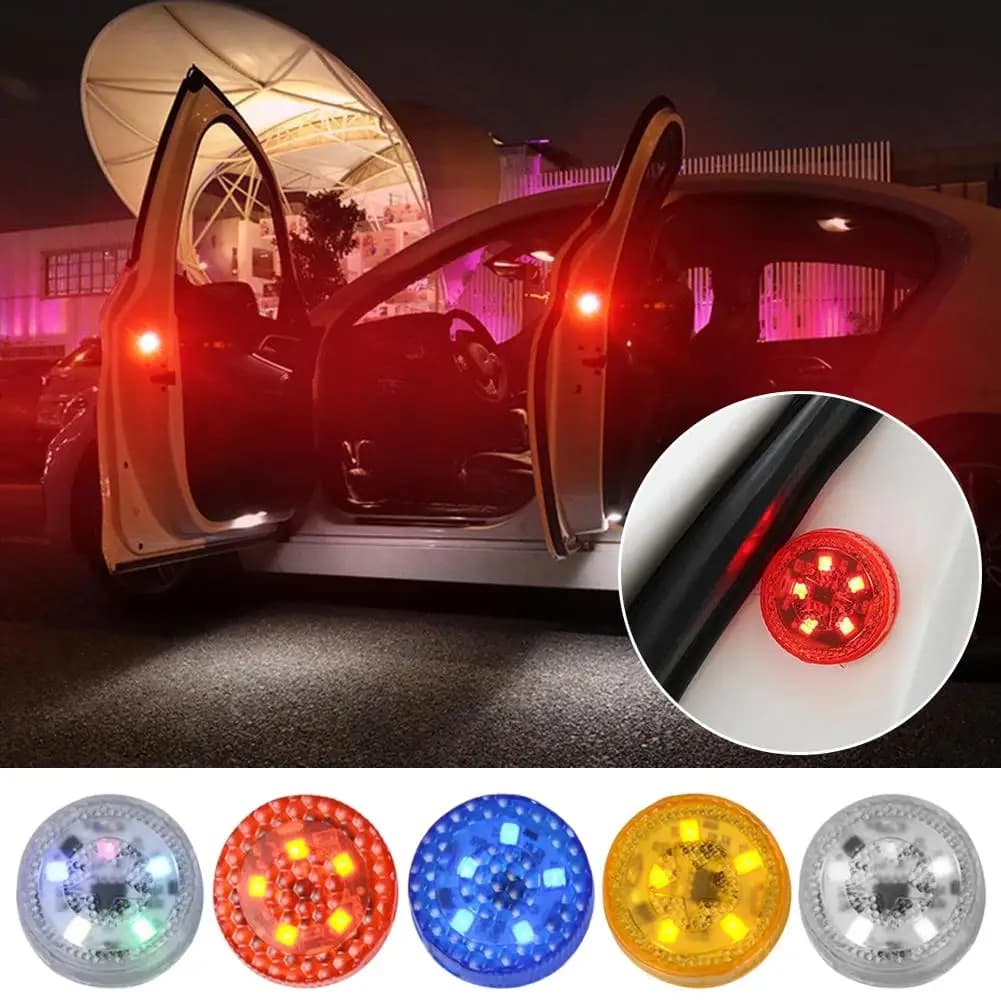 Luci anti-collisione di avvertimento di sicurezza per porte aperte per auto a LED universali Sensore magnetico Luci di allarme lampeggianti stroboscopiche Lampada di parcheggio
