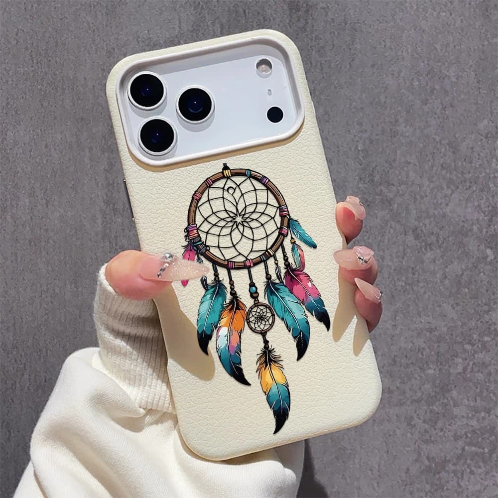Dreamcatcher Feathers Phone Case TPU Soft Cover for iPhone 11 12 13 14 15 16 17 18 Pro Max