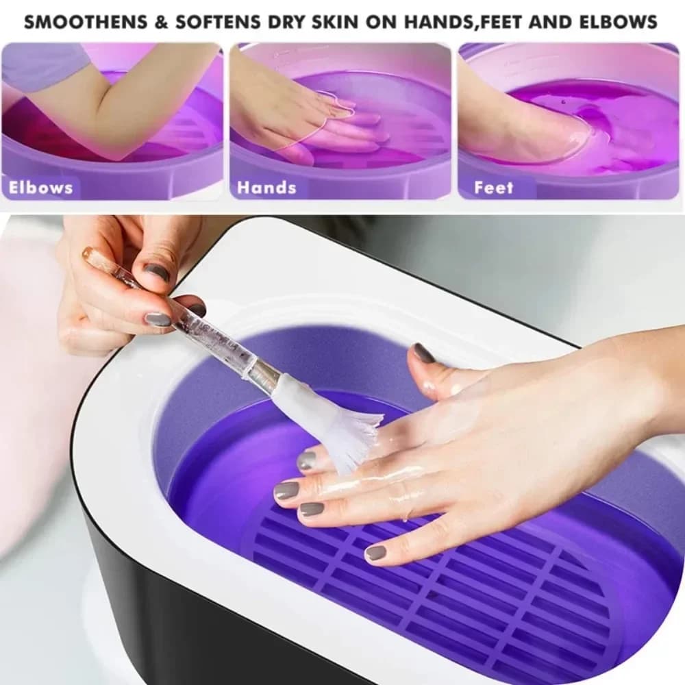 NEW Paraffin Wax Spa Kit for Hand and Foot Cotton Glove Wax Brush Plastic Film Wrap Liners for Moisturizing Hand SPA Accessories
