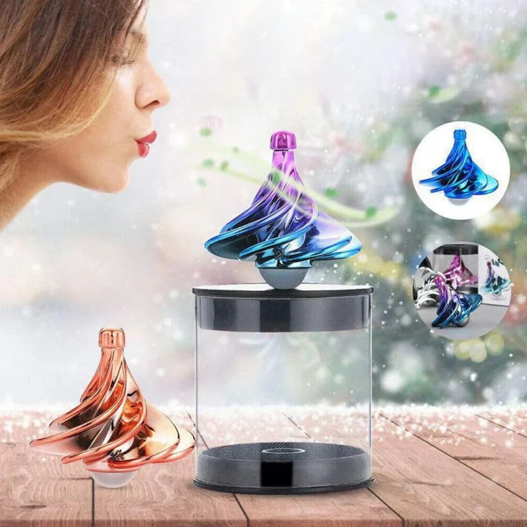 Divertente scrivania vento che soffia giocattolo tascabile rotante Fidget cinetico Spinner adulto stress giroscopio giocattoli per bambini bambini compleanno regali di Natale