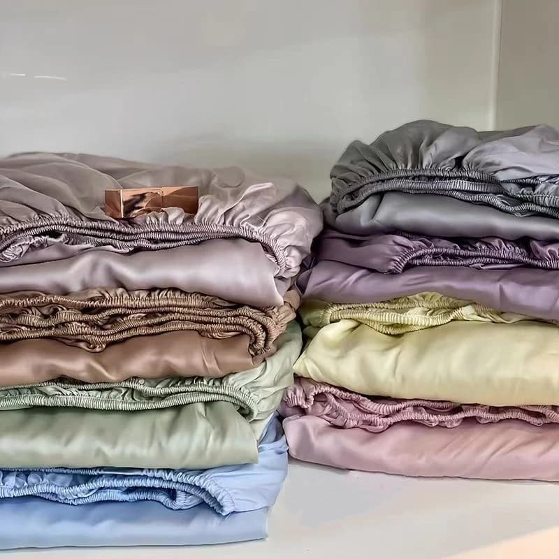 100s 100% eucalyptus Lyocell sheet with corners Twin Queen King Coprimaterasso with elastic band Single sheet double Federa