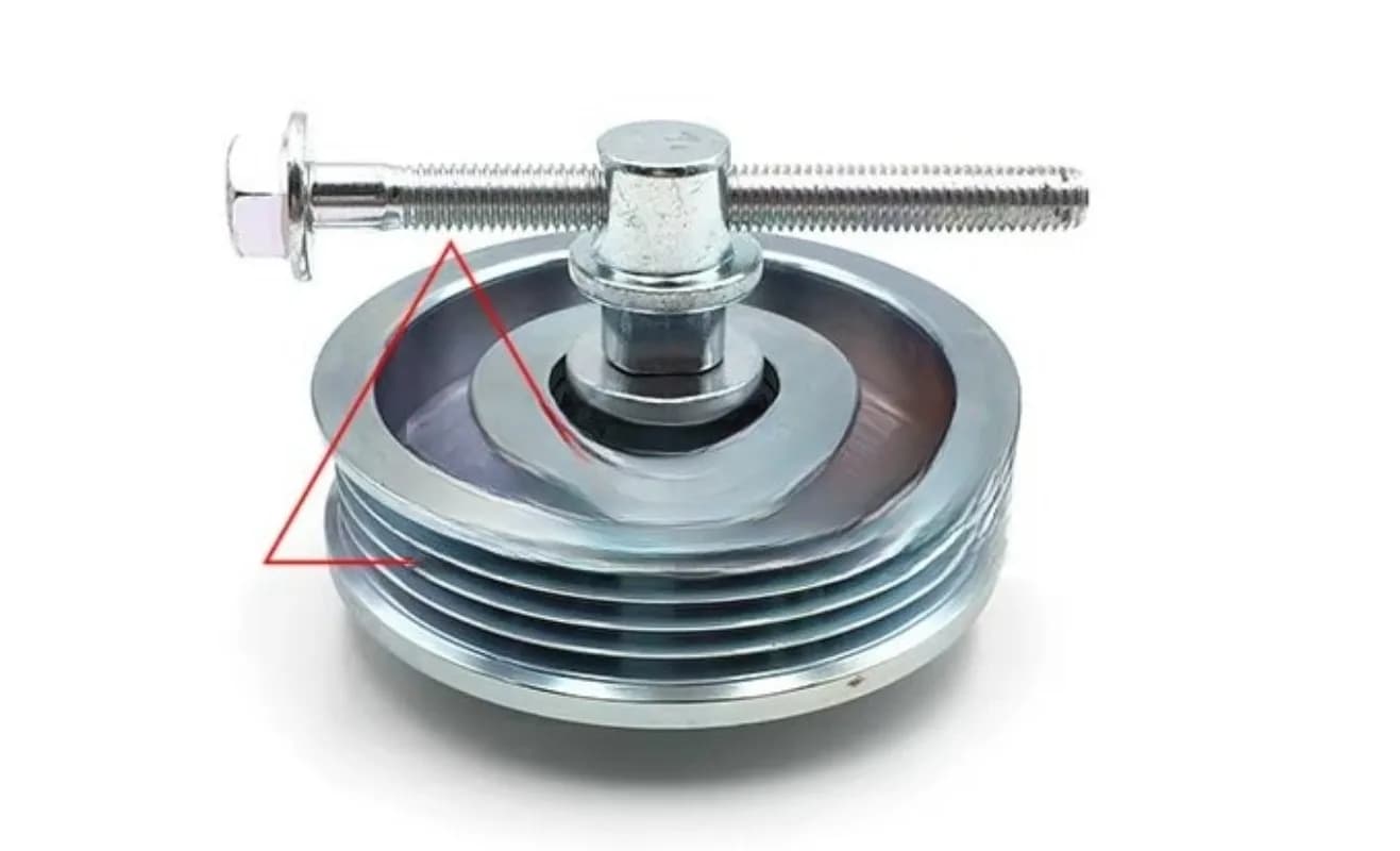 Puleggia tenditore cinghia aria condizionata 4PK per Doosan per escavatori Daewoo DH150/DH215/DH220/DH225/DH258/DH300-5/-7/-9