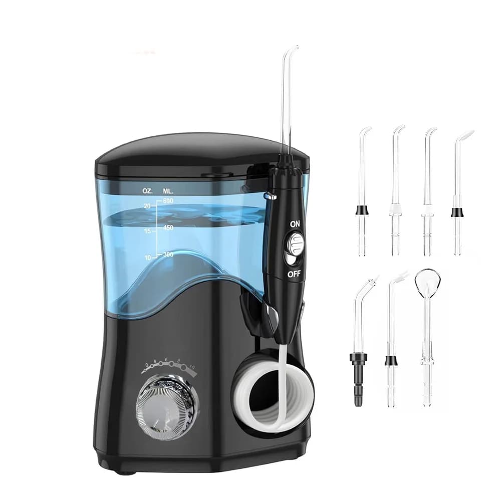 600 ml professional hydropler with 7 nozzles High pulse oral sprinkler for orthodontic teeth whitening equipment, implants Care of portable gums