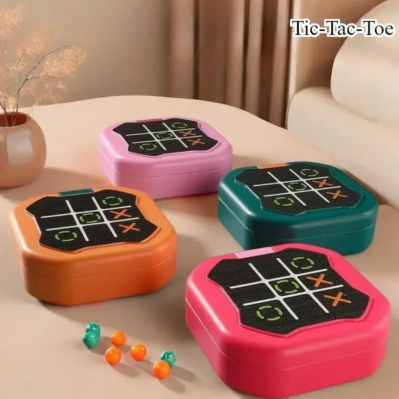Tic-Tac-Toe Board Board Console di gioco elettroniche portatili multifunzionali Esercizio di pensiero logico e interazione