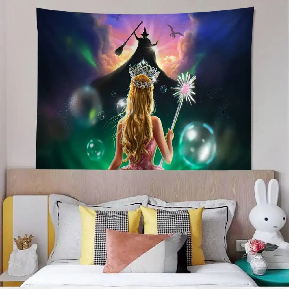 Fantasy Movie W-Wicked Anime Tapestry Hanging Tarot Hippie Wall Rugs Dorm Home Decor