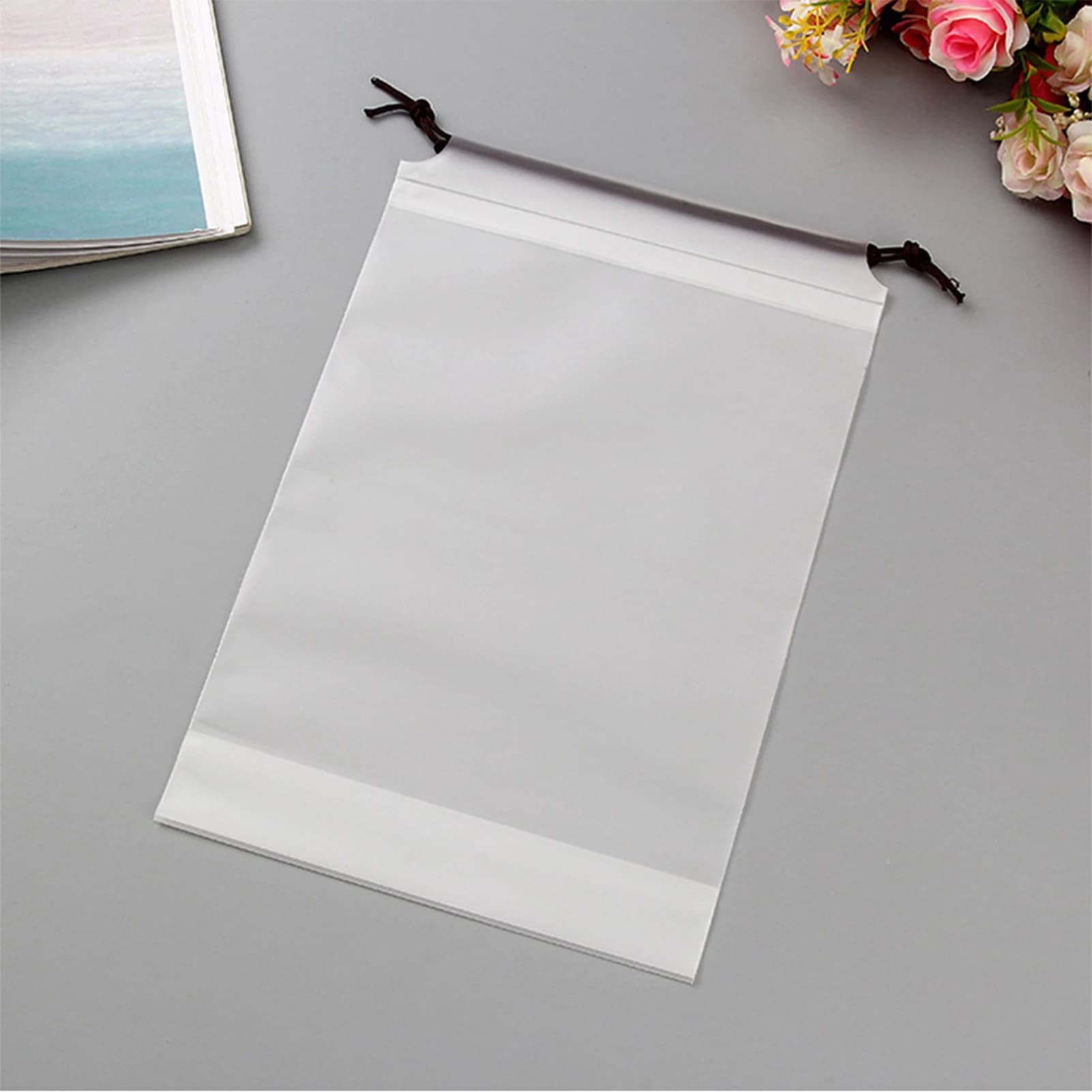 Matte Drawstring Storage Bag PE and Ditty Stuff Pouch Drawstring Backpack Bags for Gym Party Trip Travel Beach Use