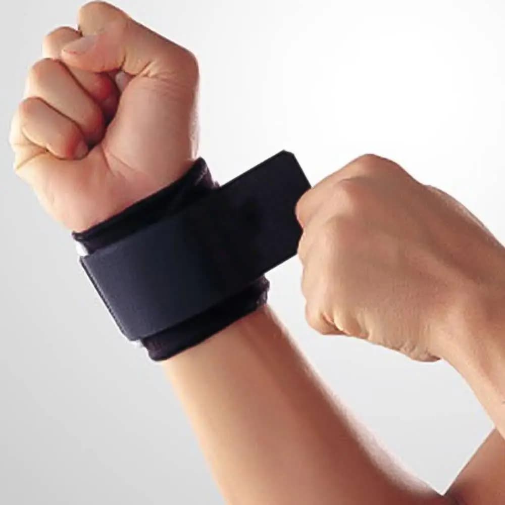Fascia da Polso Traspirante e Regolabile, Supporto per Polso Morbido per Palestra e Sport, Fascia Compressiva di Sicurezza per Sollevamento Pesi