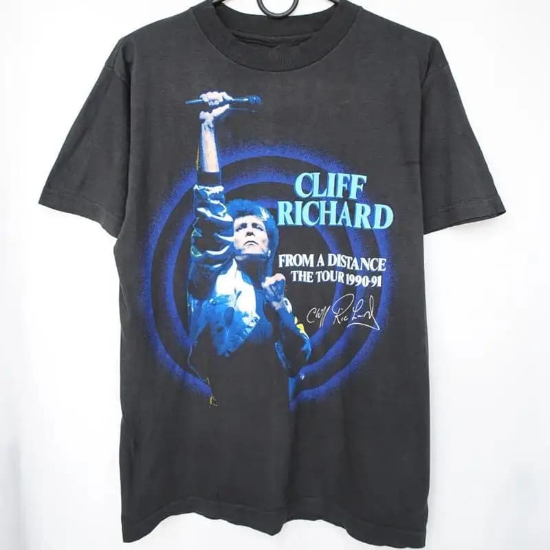 Maglietta Cliff Richard From The Distance 1990 Nera S 234XL