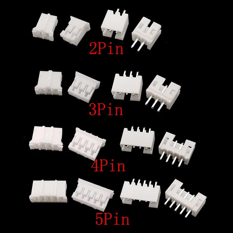 100Pcs JST PH 2.0 2P 3P 4P 5Pin Male Plug Female Socket Plastic Housing Pin Header Terminal Wire Connector PH2.0