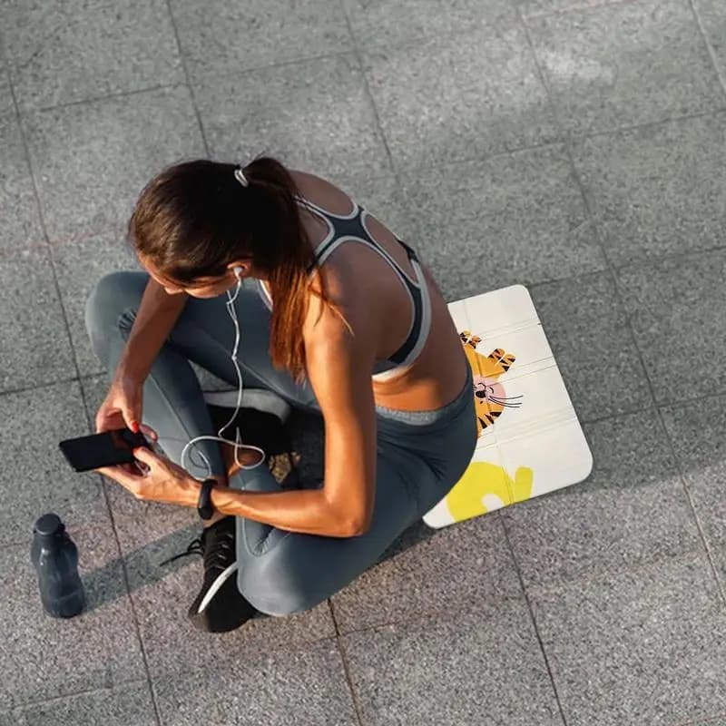 Cuscino da viaggio Simpatico cuscino pieghevole per sedersi Cuscino da viaggio portatile resistente all'acqua per la guida di kayak da gioco in aereo