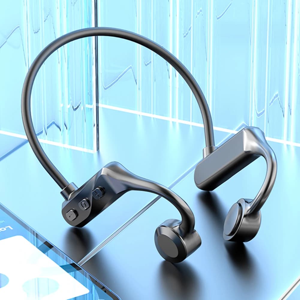 Wireless headphones Bone conduction light headphones compatible with Bluetooth, comfortable to wear for outdoor sports