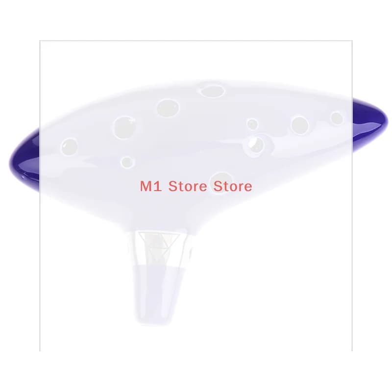 Blue Musical Instrument Ocarina Flute 12 Hole Ocarina Ceramic Alto C Legend Of Ocarina Flute Ocarina Inspired Of Time 1Pc