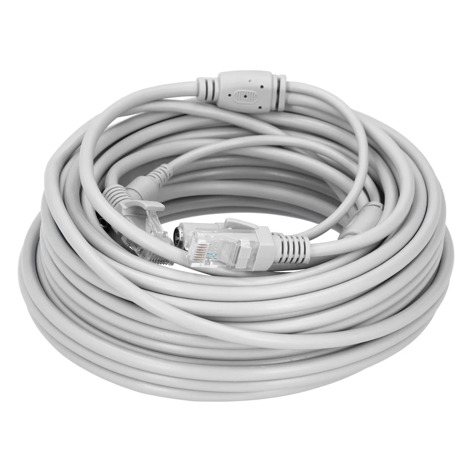 2 In 1 Ethernet Cable Power Network Line Portable Cord For IP Camera NVR Security Monitoring Device