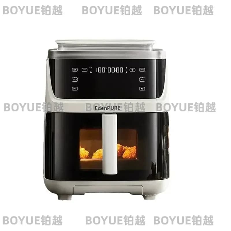 7L Large Capacity Steam Air Fryer Transparent Visual Window Multi Function Oven Baking Integrated Cooker for Healthy Meals