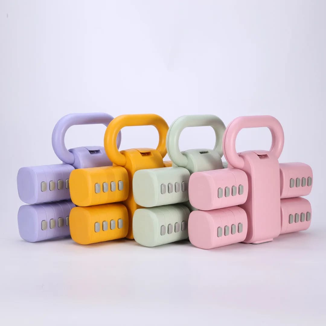 Multifunctional handlebar 2 in 1 home fitness manubri woman kettlebell pot for training with adjustable weight