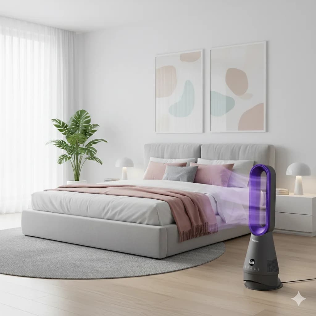 020LH Ventilatore 3-in-1 Raffreddatore e Riscaldatore d'Aria, Purificatore d'Aria Condizionata per Casa e Ufficio