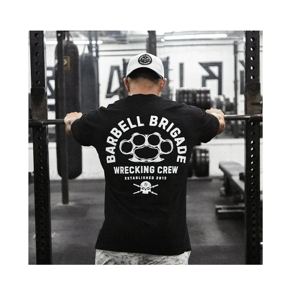 Barbell Brigade WEIGHT SMASHERS TEE T-Shirt Fitness Short Sleeve Running Sport Gym T-Shirt Unisex Top Oversize Training