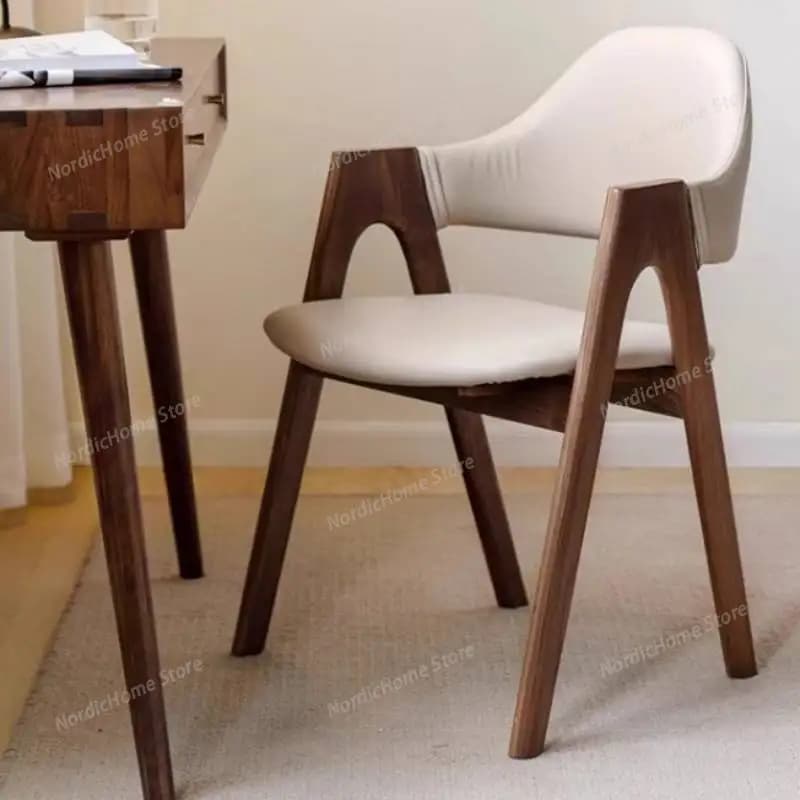 Backrest Stylish Dining Chairs Designer Cushion Luxury Kitchen Nordic Chairs Dining Room Wood Modern Sillas Comedor Furniture