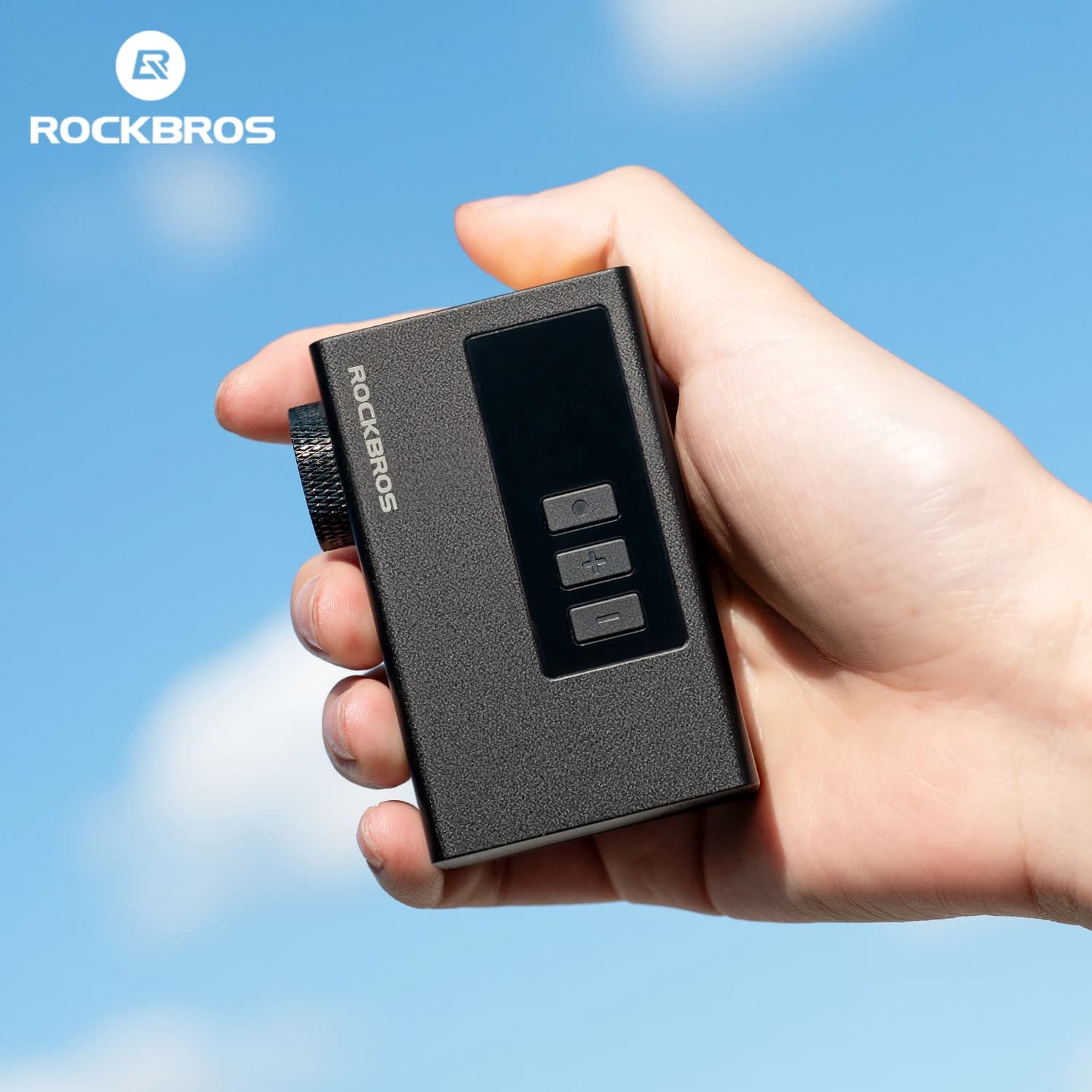 ROCKBROS Pompa elettrica Pompa per bici ultraleggera Pompa di gonfiaggio per pneumatici ricaricabile 120psi Batteria da 420 mAh con schermo Ricarica rapida