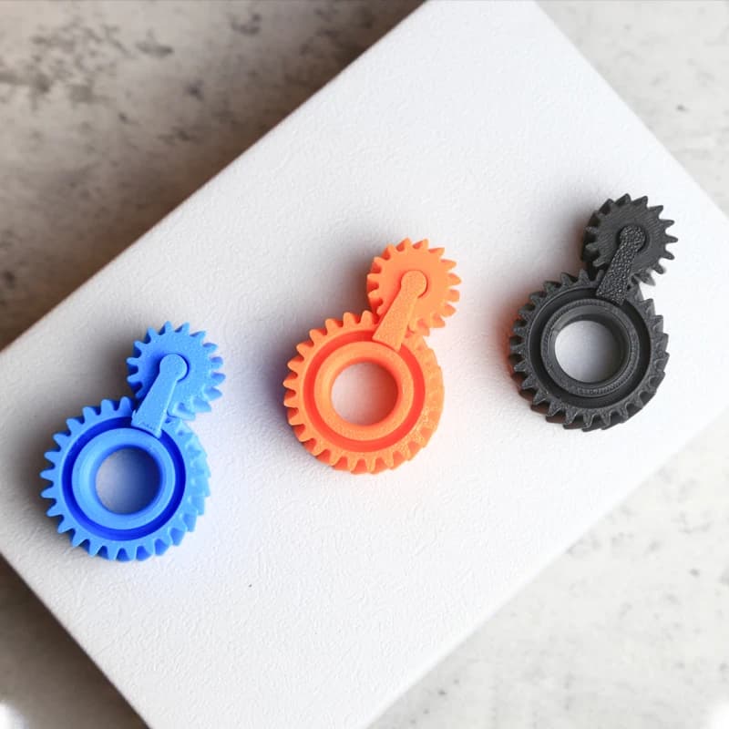 Mini Fidget Spinner stampato in 3D Tutti i giorni Spinner portatile con punta delle dita Giocattoli da scrivania Mini Gear Fidget Spinner Regalo