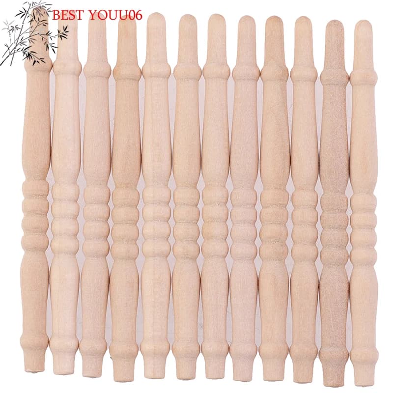 (YOUU06) 12 pz/lotto Ringhiera per Scale in Miniatura 1:12 per Casa delle Bambole, Accessori Fai da Te
