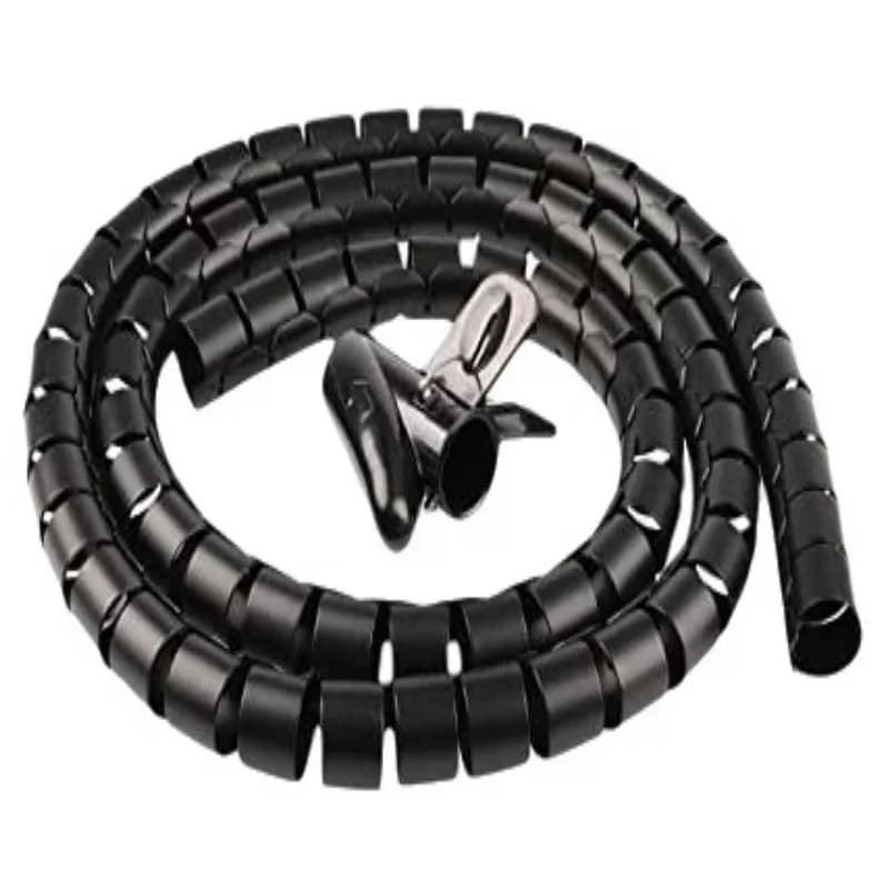 Protezione Flessibile a Spirale per Cavi 2M, Organizzatore di Cavi, Tubo Protettivo per Cavi Computer, Clip Organizzatore, Strumenti di Gestione 16/10mm
