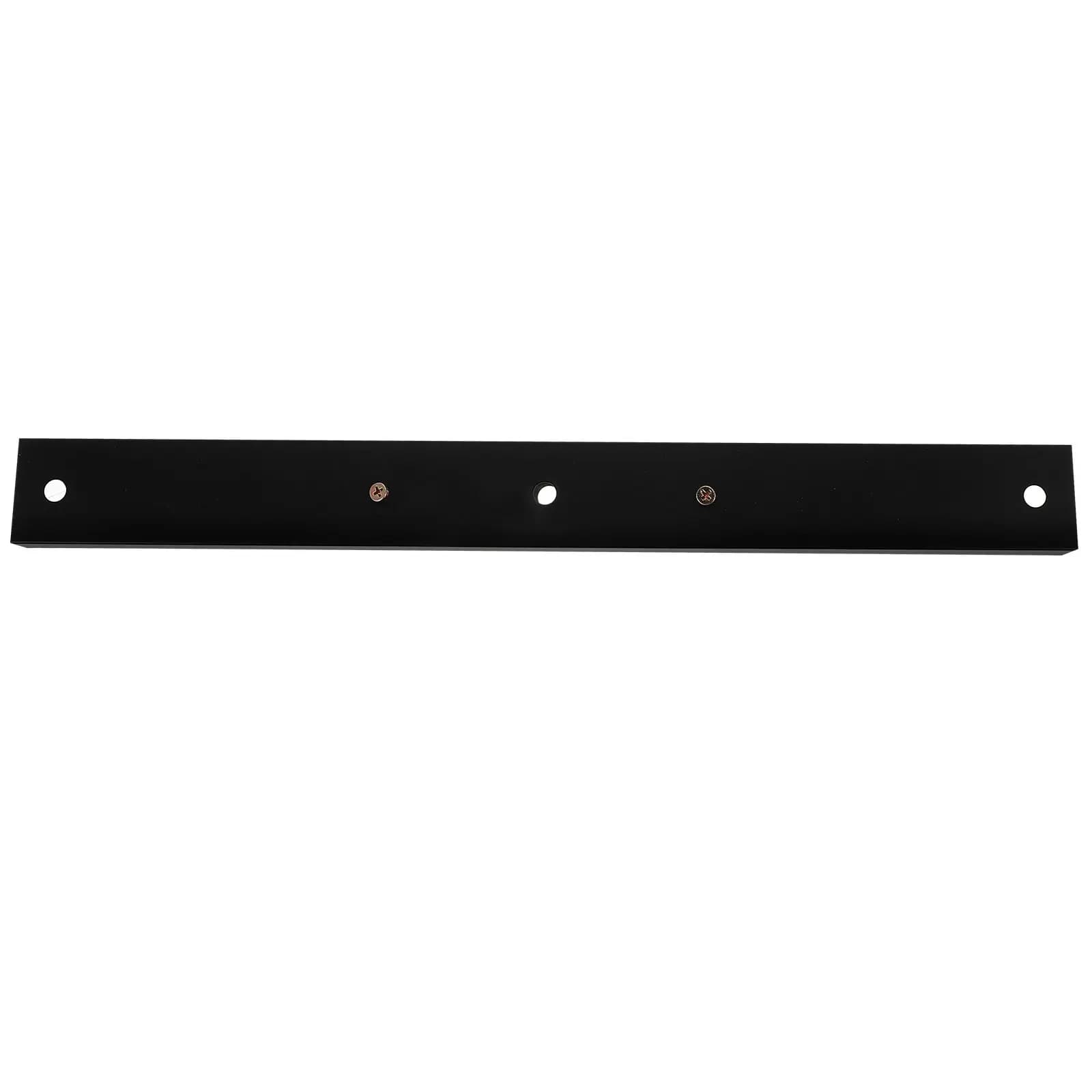 Placca di copertura per plafoniera a 3 fori nera, rettangolare, in metallo, per lampada a sospensione, base per illuminazione sala da pranzo