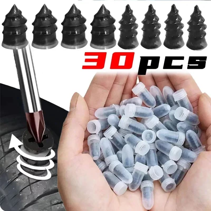 10/20/30 pieces repair tires for auto nails rubber set auto universal bike nails patch bicycle scooter repair tools drilling