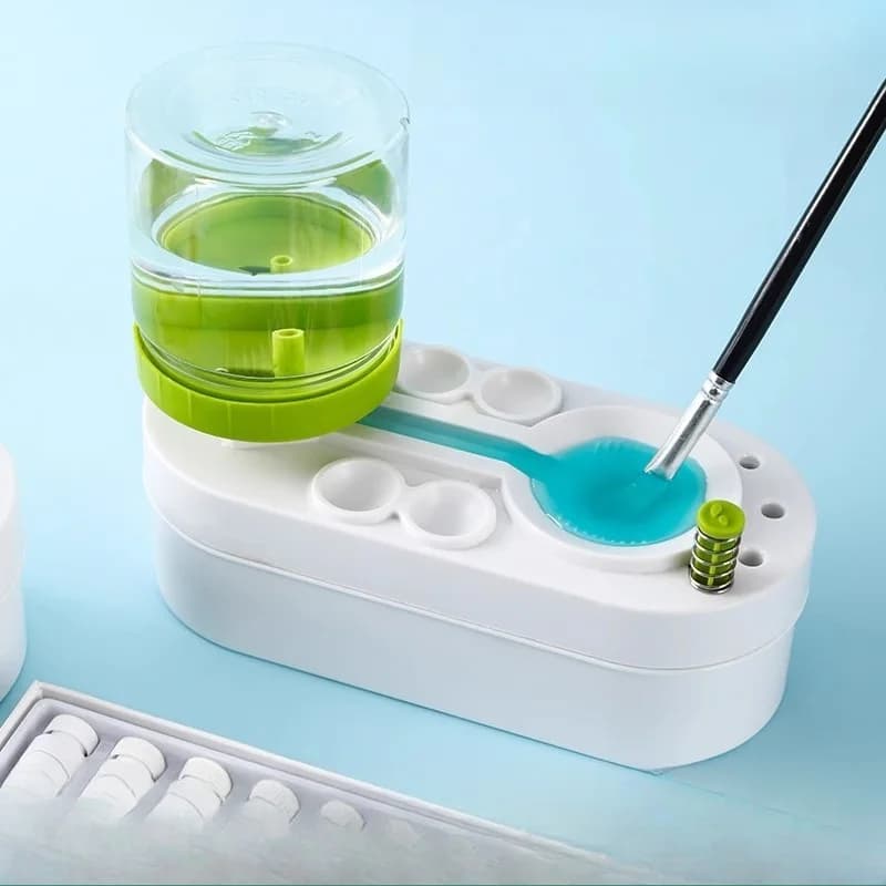Paint Brush Cleaner Color Pigment Brush Washing Bucket Watercolor Brush Wash Writing Brush Toilet Shaped Brush Washing Container