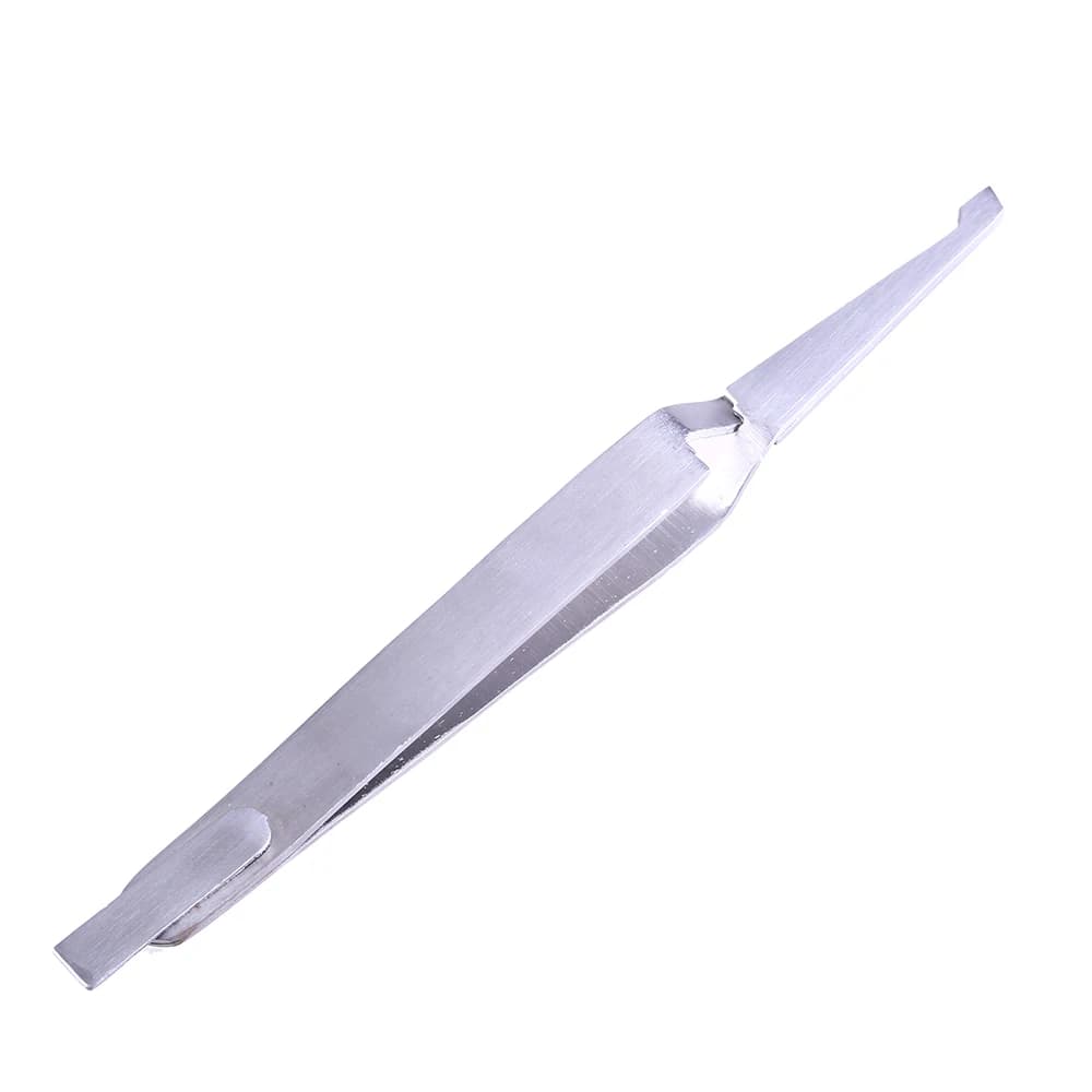1PC Dental Orthodontic Bracket Tweezers Holder Dentistry instrument Stainless Steel Serrated Tweezers Plier for Teeth Care Tools