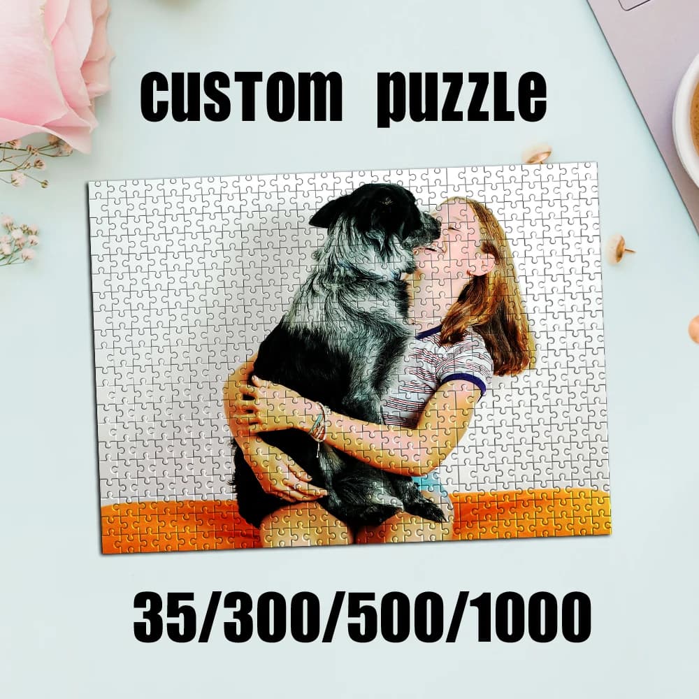 35/300/500/1000 pezzi Puzzle personalizzato con foto, ritratto personalizzato, regali puzzle personalizzati, giocattoli educativi per la famiglia