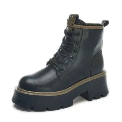 2025 New Shoes Lolita Boots Zipper Boots-Women Luxury Designer Round Toe Ladies High Heel Ankle Fashion Rubber Autumn Rome Boots