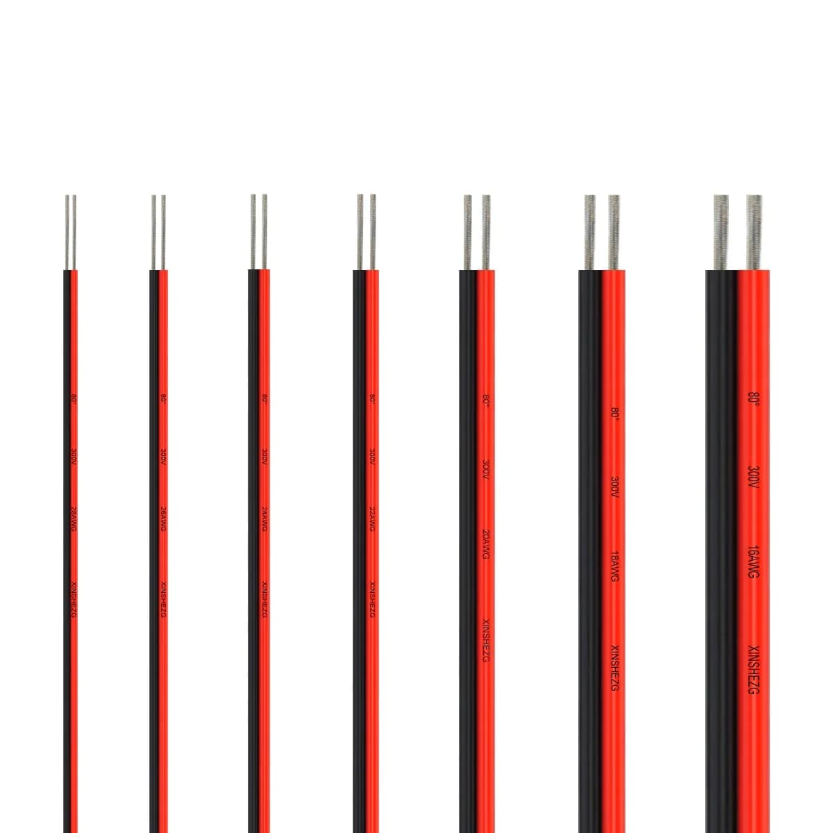 Cavo per striscia LED a 2 pin Cavo elettrico Rosso Nero 5V 12V 2 Core JST Cavo di prolunga flessibile per lampadina automobilistica 5-100m