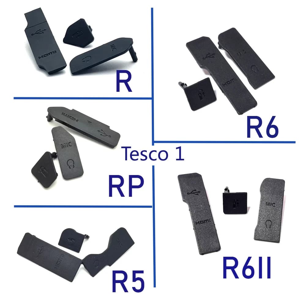 Nuovo di zecca per CANON EOS R5 R6 R6II EOSR RP USB HDMI-compatibile/MIC Terminale di interfaccia in gomma Coperchio porta in gomma Parte di riparazione