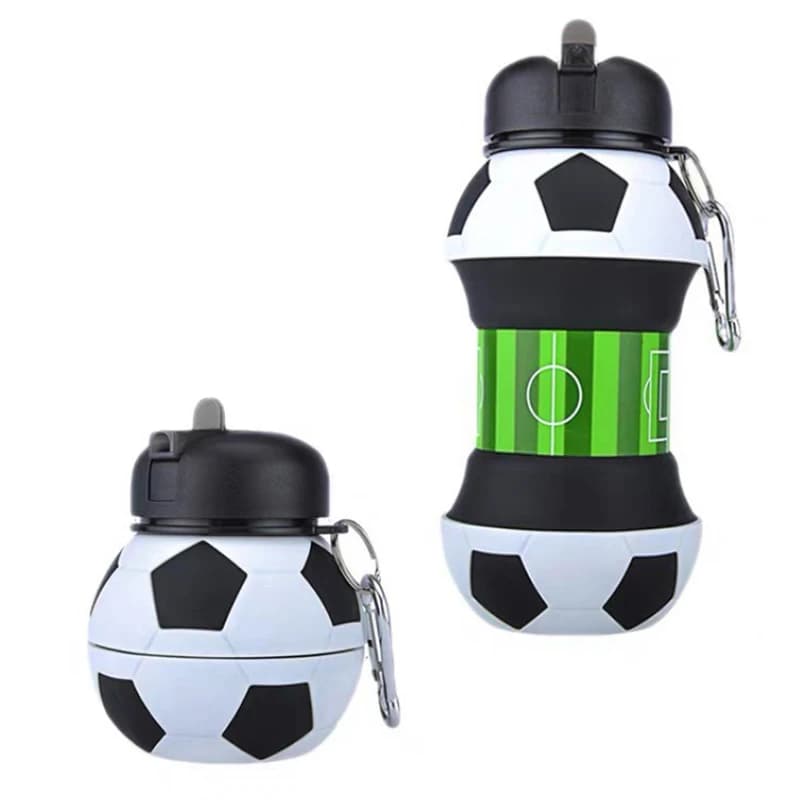 Bottiglia d'acqua pieghevole tazze tazza sport all'aria aperta calcio Baseball Tennis Golf School bottiglia d'acqua portatile a tenuta stagna per bambini